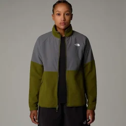 Shop The North Face Polaire épaisse Zippée Glacier Pour Femme Forest Olive-Smoked Pearl