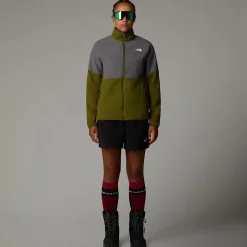 Shop The North Face Polaire épaisse Zippée Glacier Pour Femme Forest Olive-Smoked Pearl