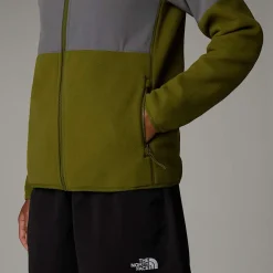 Shop The North Face Polaire épaisse Zippée Glacier Pour Femme Forest Olive-Smoked Pearl