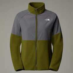 Shop The North Face Polaire épaisse Zippée Glacier Pour Femme Forest Olive-Smoked Pearl