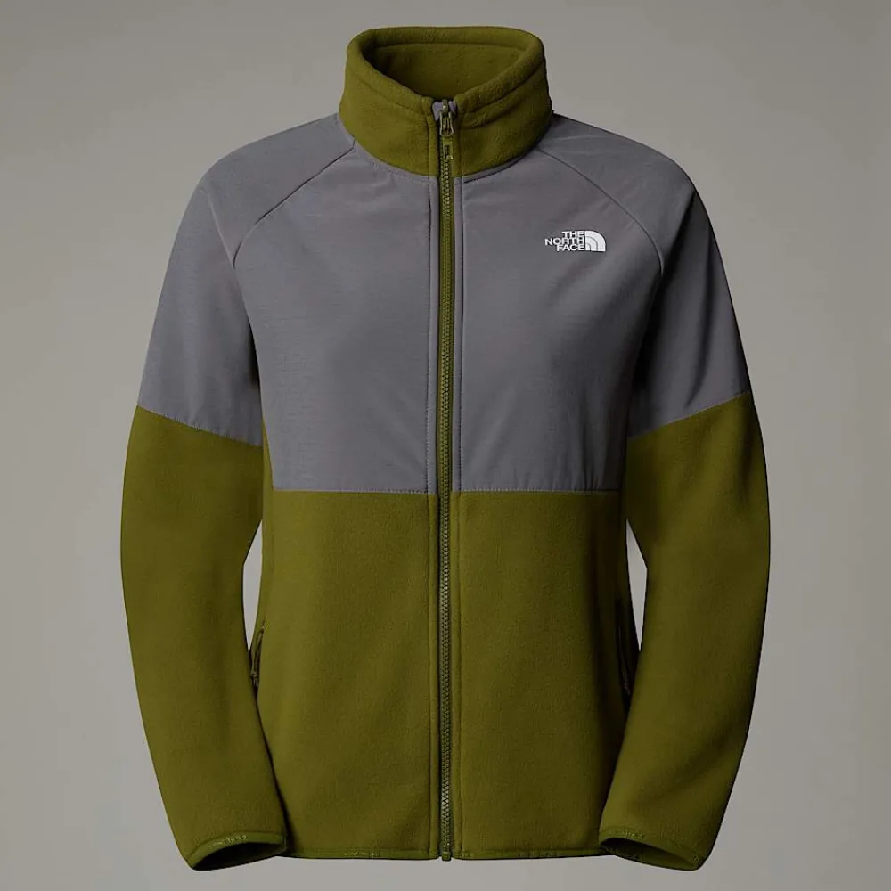 Shop The North Face Polaire épaisse Zippée Glacier Pour Femme Forest Olive-Smoked Pearl
