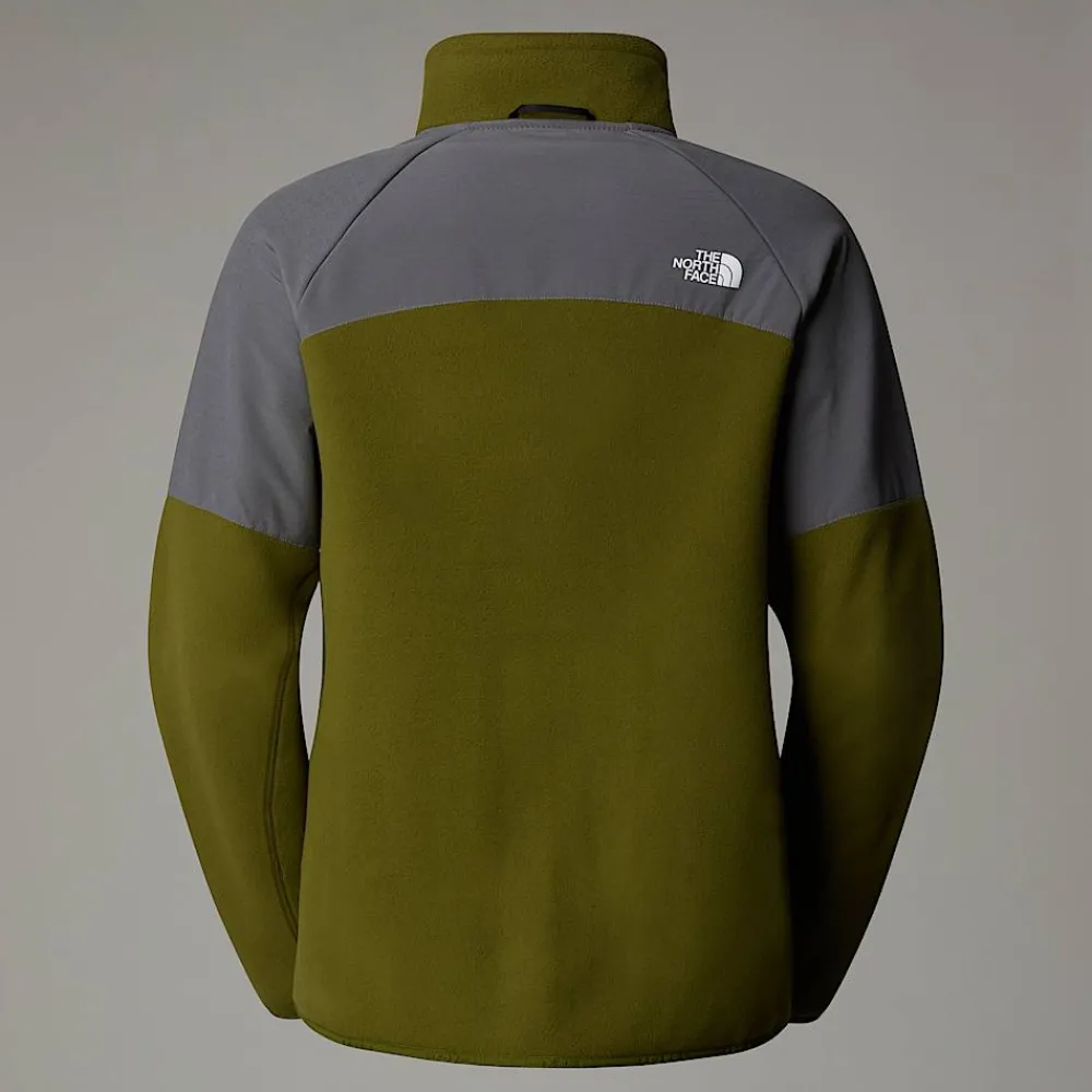 Shop The North Face Polaire épaisse Zippée Glacier Pour Femme Forest Olive-Smoked Pearl