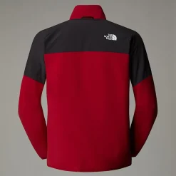 Discount The North Face Polaire épaisse Zippée Glacier Pour Homme Garnet Red-Asphalt Grey