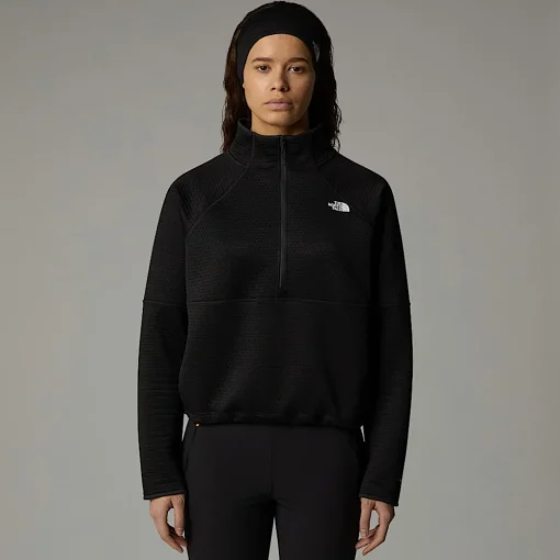 Cheap The North Face Polaire Thermique à Col Zippé Vertical Pour Femme TNF Black