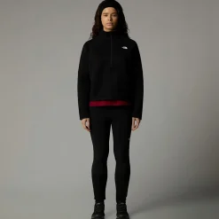 Cheap The North Face Polaire Thermique à Col Zippé Vertical Pour Femme TNF Black