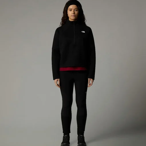 Cheap The North Face Polaire Thermique à Col Zippé Vertical Pour Femme TNF Black