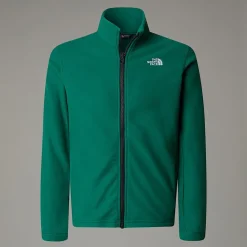 Fashion The North Face Polaire Zippée Glacier Pour Enfant Evergreen