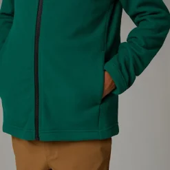 Fashion The North Face Polaire Zippée Glacier Pour Enfant Evergreen