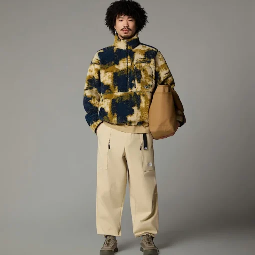 Fashion The North Face Pull Polaire Extreme Pile Pour Homme Midnight Petrol TNF Bleach Dye Print-TNF Black