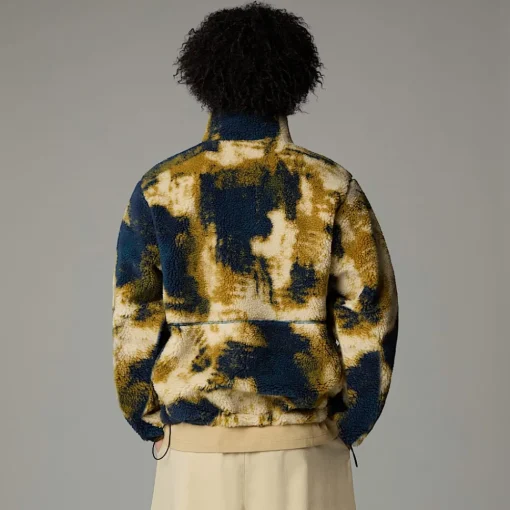 Fashion The North Face Pull Polaire Extreme Pile Pour Homme Midnight Petrol TNF Bleach Dye Print-TNF Black