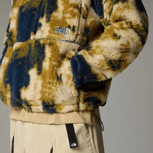 Fashion The North Face Pull Polaire Extreme Pile Pour Homme Midnight Petrol TNF Bleach Dye Print-TNF Black
