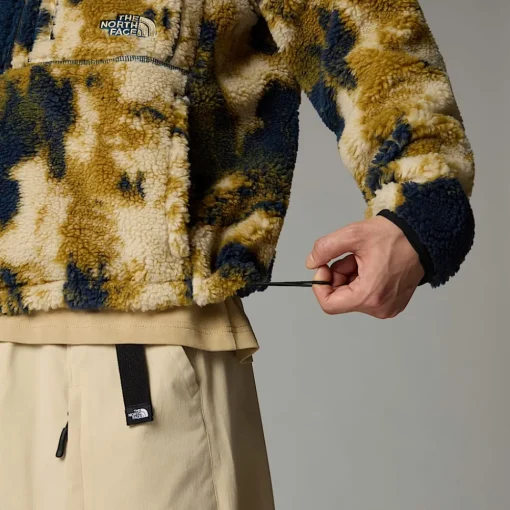 Fashion The North Face Pull Polaire Extreme Pile Pour Homme Midnight Petrol TNF Bleach Dye Print-TNF Black