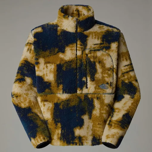 Fashion The North Face Pull Polaire Extreme Pile Pour Homme Midnight Petrol TNF Bleach Dye Print-TNF Black