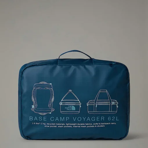 Fashion The North Face Sac De Voyage Base Camp Duffel 62 L Midnight Petrol-Algae Blue