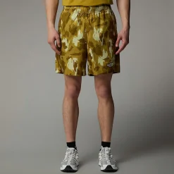 Clearance The North Face Short Imprimé 24/7 18 cm Mountain Athletics Pour Homme Amber Green Painted Mountains Print
