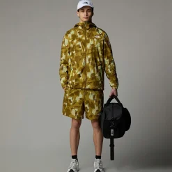 Clearance The North Face Short Imprimé 24/7 18 cm Mountain Athletics Pour Homme Amber Green Painted Mountains Print