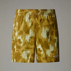 Clearance The North Face Short Imprimé 24/7 18 cm Mountain Athletics Pour Homme Amber Green Painted Mountains Print