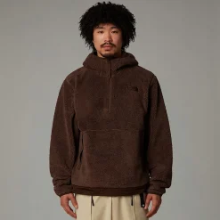 New The North Face Sweat à Capuche En Polaire Campshire Pour Homme Smokey Brown-Demitasse Brown