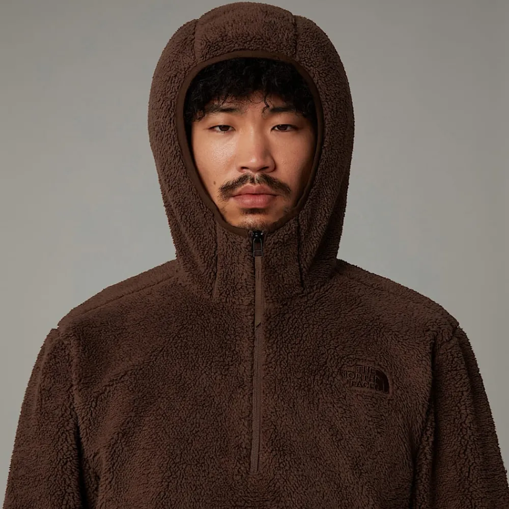 New The North Face Sweat à Capuche En Polaire Campshire Pour Homme Smokey Brown-Demitasse Brown