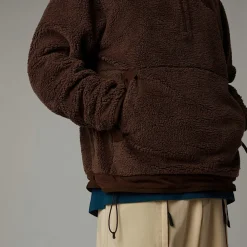 New The North Face Sweat à Capuche En Polaire Campshire Pour Homme Smokey Brown-Demitasse Brown