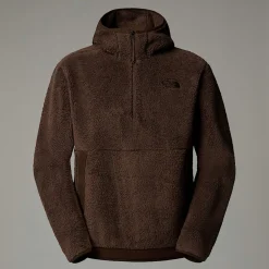 New The North Face Sweat à Capuche En Polaire Campshire Pour Homme Smokey Brown-Demitasse Brown
