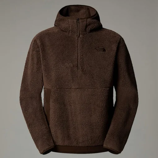 New The North Face Sweat à Capuche En Polaire Campshire Pour Homme Smokey Brown-Demitasse Brown