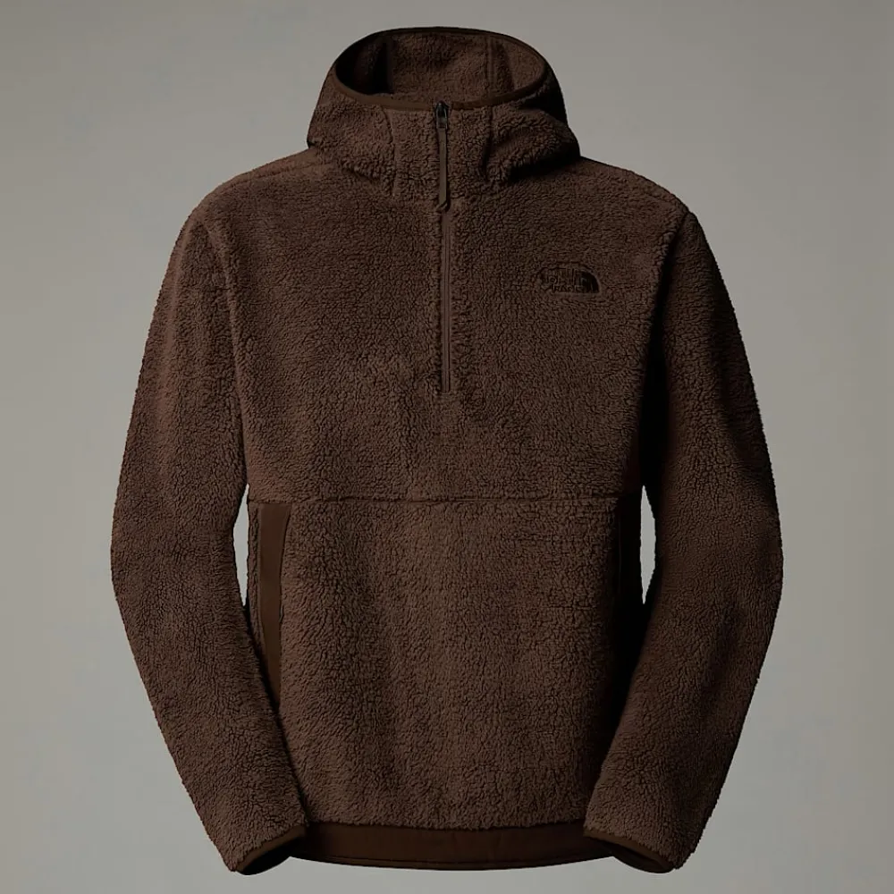 New The North Face Sweat à Capuche En Polaire Campshire Pour Homme Smokey Brown-Demitasse Brown