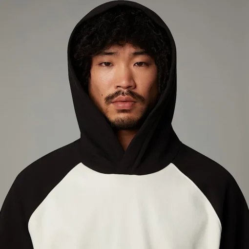 Fashion The North Face Sweat à Capuche Heritage Pour Homme White Dune-TNF Black