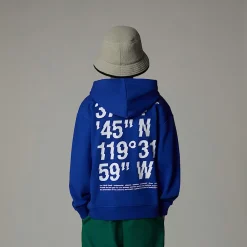 Hot The North Face Sweat à Capuche Oversize Coordinates Graphic Pour Garçon TNF Blue