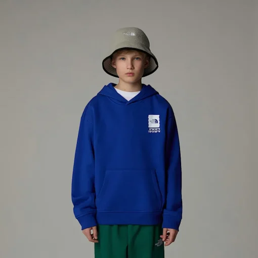 Hot The North Face Sweat à Capuche Oversize Coordinates Graphic Pour Garçon TNF Blue