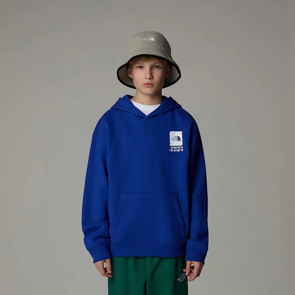 Hot The North Face Sweat à Capuche Oversize Coordinates Graphic Pour Garçon TNF Blue
