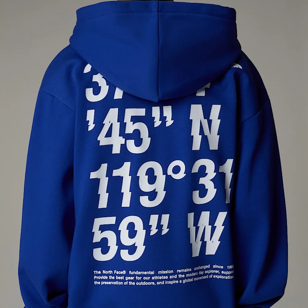 Hot The North Face Sweat à Capuche Oversize Coordinates Graphic Pour Garçon TNF Blue