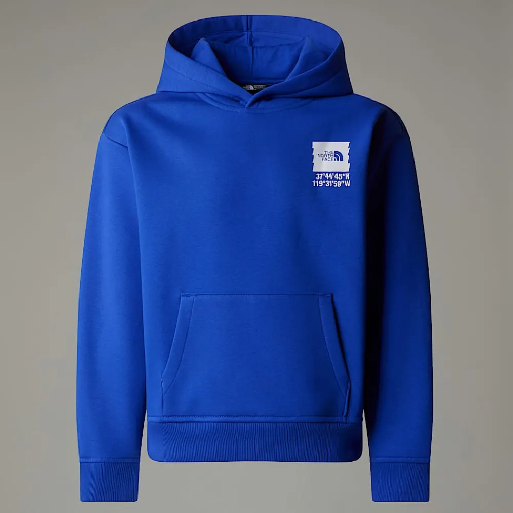 Hot The North Face Sweat à Capuche Oversize Coordinates Graphic Pour Garçon TNF Blue