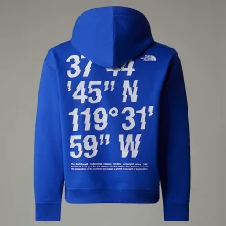 Hot The North Face Sweat à Capuche Oversize Coordinates Graphic Pour Garçon TNF Blue