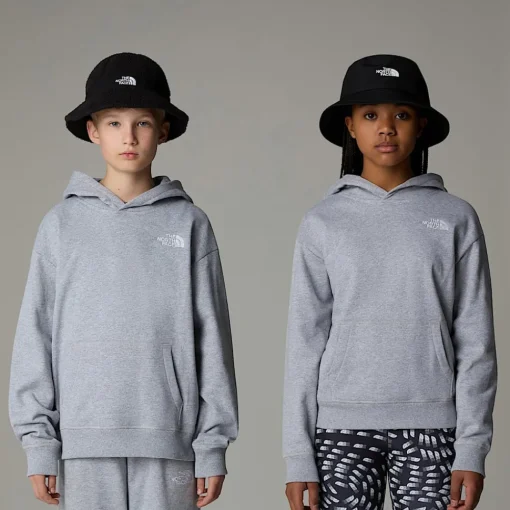 Discount The North Face Sweat à Capuche Oversize Essential Pour Enfant TNF Light Grey Heather