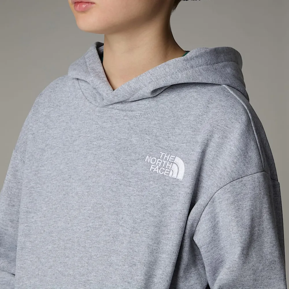 Discount The North Face Sweat à Capuche Oversize Essential Pour Enfant TNF Light Grey Heather