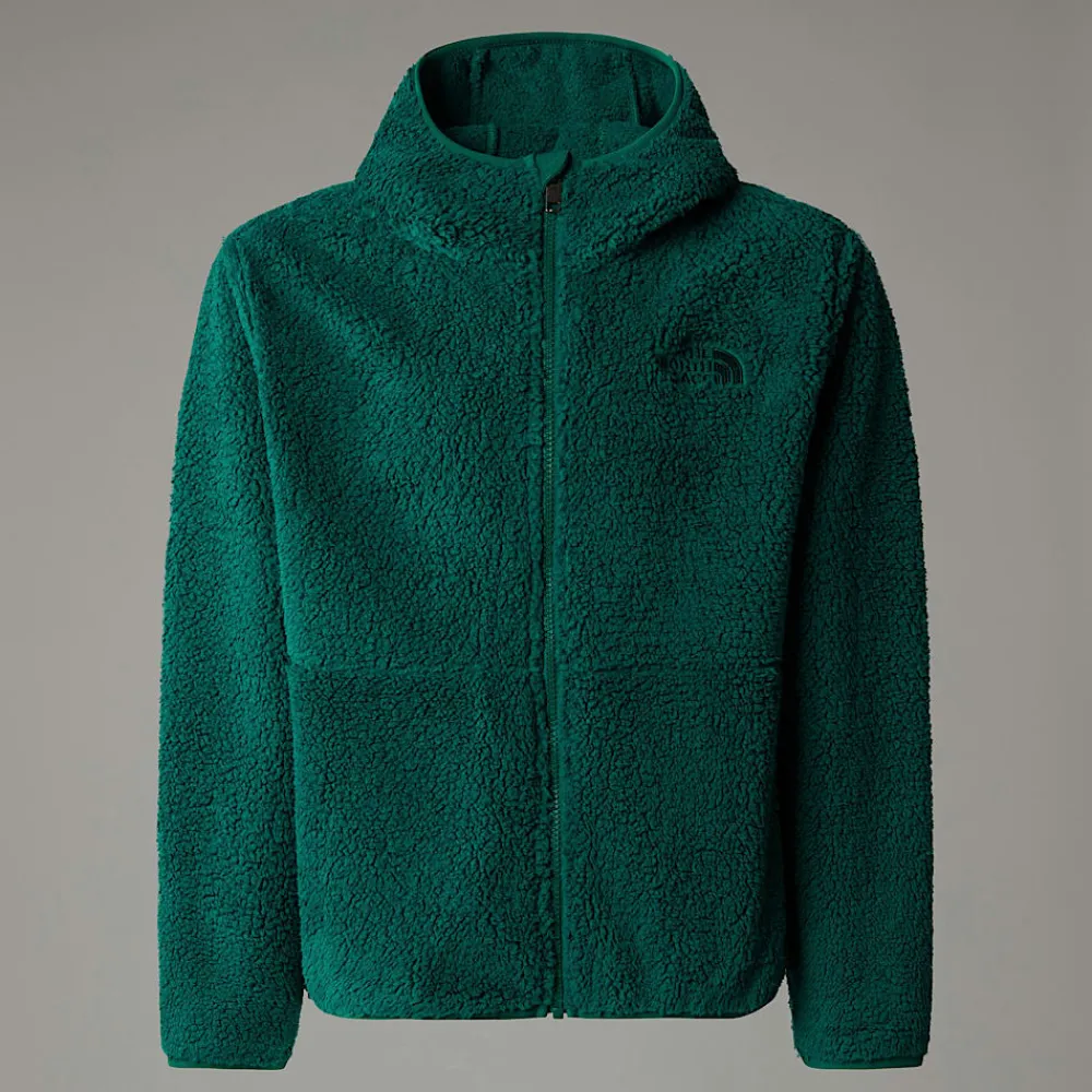 Shop The North Face Sweat à Capuche Zippé Campshire Pour Enfant Evergreen