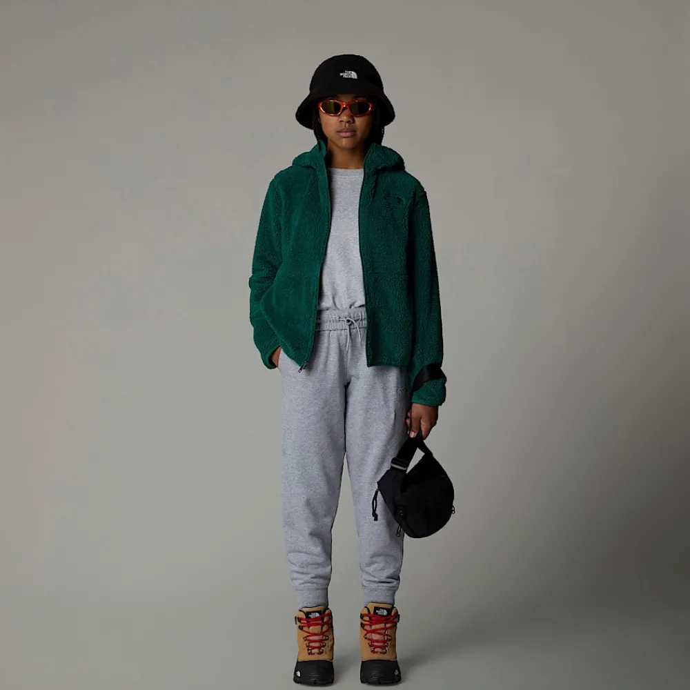 Shop The North Face Sweat à Capuche Zippé Campshire Pour Enfant Evergreen
