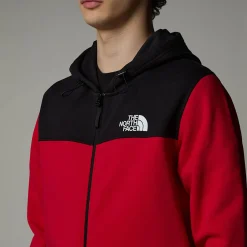 Shop The North Face Sweat à Capuche Zippé Icons Pour Homme TNF Red-TNF Black