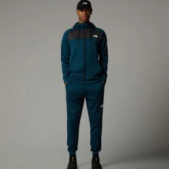 Sale The North Face Sweat à Capuche Zippé Reaxion Pour Homme Midnight Petrol Dark Heather-Asphalt Grey