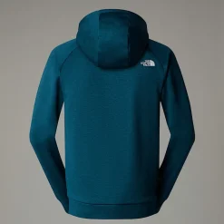 Sale The North Face Sweat à Capuche Zippé Reaxion Pour Homme Midnight Petrol Dark Heather-Asphalt Grey