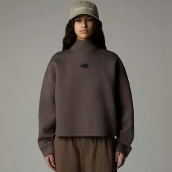 Clearance The North Face Sweat à Col Cheminée Pour Femme Smokey Brown Heather