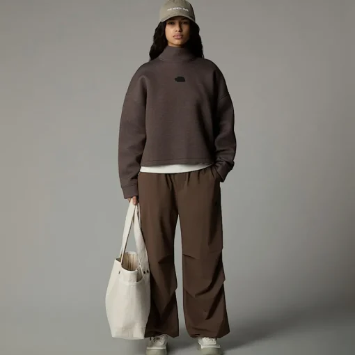 Clearance The North Face Sweat à Col Cheminée Pour Femme Smokey Brown Heather