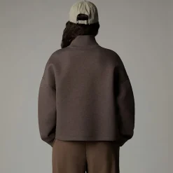 Clearance The North Face Sweat à Col Cheminée Pour Femme Smokey Brown Heather