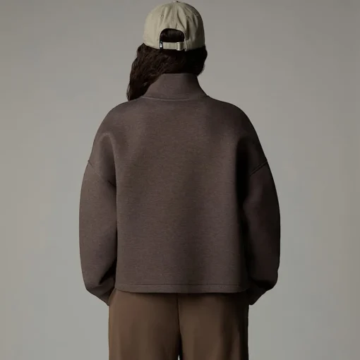 Clearance The North Face Sweat à Col Cheminée Pour Femme Smokey Brown Heather