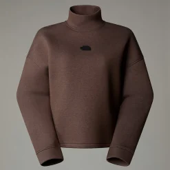 Clearance The North Face Sweat à Col Cheminée Pour Femme Smokey Brown Heather