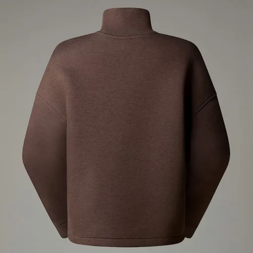 Clearance The North Face Sweat à Col Cheminée Pour Femme Smokey Brown Heather