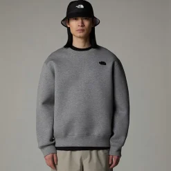 Shop The North Face Sweat Col Rond Pour Homme Metallic Silver Heather