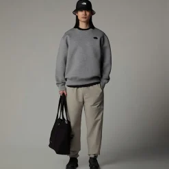 Shop The North Face Sweat Col Rond Pour Homme Metallic Silver Heather