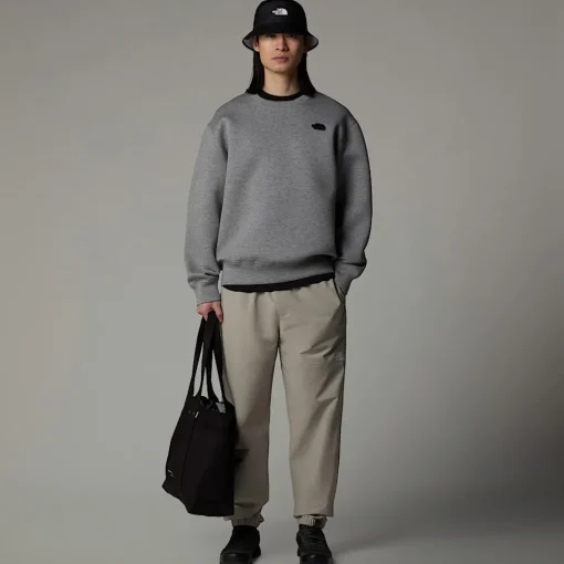 Shop The North Face Sweat Col Rond Pour Homme Metallic Silver Heather